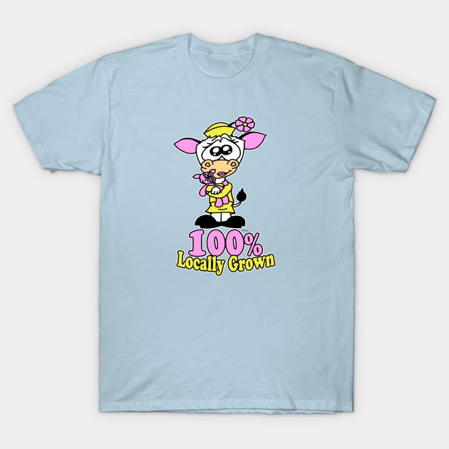 100% Locally Grown T-Shirt by BogusPunkin Studios 